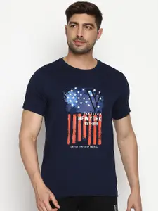 Van Heusen Innerwear Athleisure Chest Print Crew Neck Short Sleeve T-Shirt