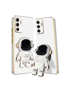 Karwan Vivo Y75 Phone Back Case With Astronaut Holster Stand