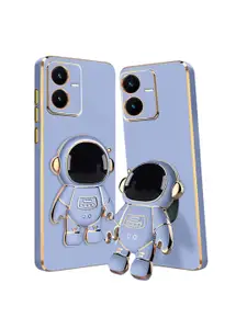 Karwan Vivo Y22 Phone Back Case With Astronaut Holster Stand