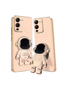 Karwan Vivo V25 Pro Phone Back Case With Astronaut Holster Stand