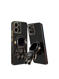 Karwan Vivo V25 Phone Back Case With Astronaut Holster Stand