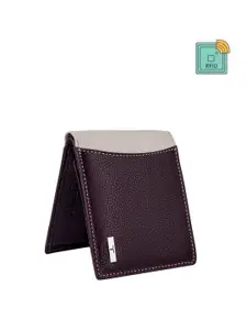 URBAN FOREST Men RFID Blocking Leather Two Fold Wallet