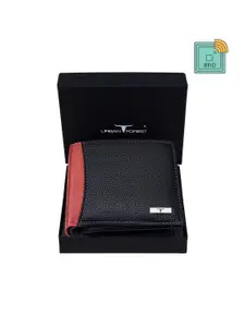 URBAN FOREST Men Leather RFID Two Fold Wallet
