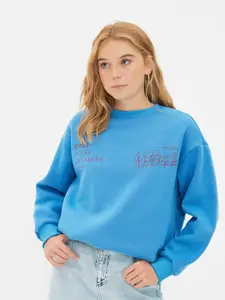Trendyol Typography Print Sweatshirt