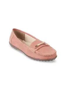 WALKWAY by Metro Women Textured Round Toe Loafers