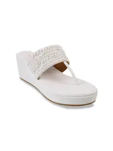 Metro Embellished Open Toe Wedge