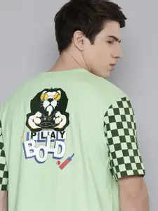 Puma Brand Logo Printed Relaxed Fit Drop-Shoulder Sleeves RCB Arcade T-shirt