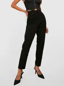Boohoo Women Pure Cotton High-Rise Jeans
