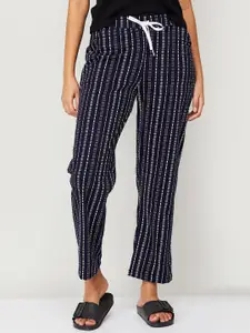 Ginger by Lifestyle Printed Mid-Rise Cotton Lounge Pants
