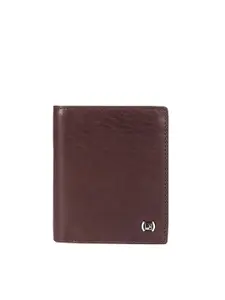 Da Milano Men Textured Leather Two Fold Wallet