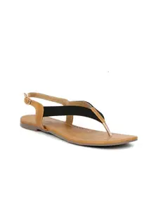 SOLES Women Open Toe Flats With Backstrap