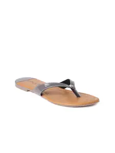 SOLES Open Toe T-Strap  Flats
