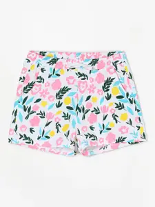 Fame Forever by Lifestyle Girls Mid-Rise Floral Printed Pure Cotton Shorts