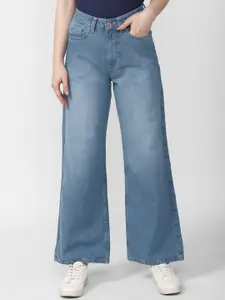 Van Heusen Woman Wide Leg Mid-Rise Light Fade Jeans