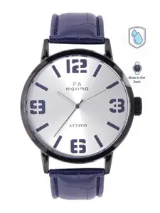 maxima Men Leather Straps Regular Analogue Watch 54631LAGB