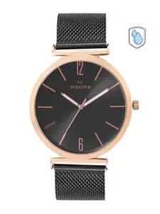 maxima Men Brass Dial Bracelet Style Straps Analogue Watch 66570CMGT