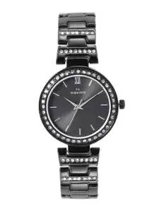 maxima Women Attivo Embellished Dial & Bracelet Style Straps Analogue Watch 66380BMLB