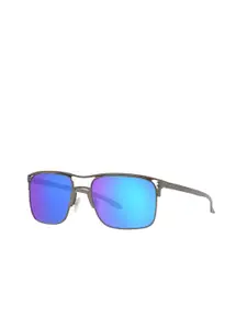 OAKLEY Men Square Sunglasses with Polarised Lens 888392552327