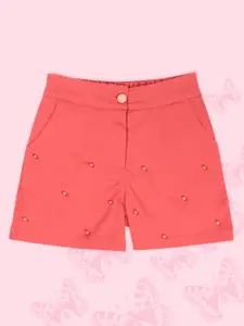 CUTECUMBER Girls Floral Printed Shorts