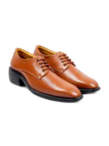 Bxxy Men Textured Leather Height increasing Formal Derbys