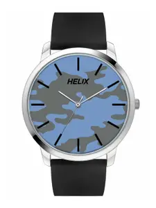 Helix Men Brass Dial & Straps Analogue Watch TW039HG17