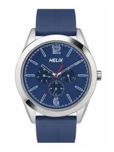 Helix Men Brass Dial & Straps Analogue Watch TW031HG19