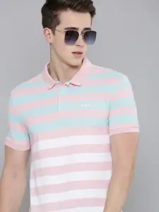 Levis Striped Polo Collar Pure Cotton T-shirt