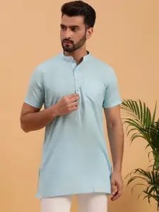 NAMASKAR Mandarin Collar Pure Cotton Kurta