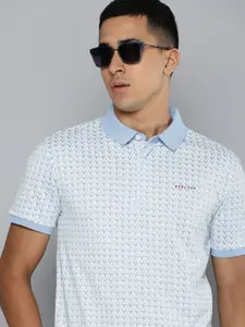 Levis Geometric Printed Polo Collar Pure Cotton T-shirt