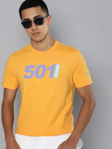 Levis Men  Pure Cotton Varsity Printed Round Neck T-shirt