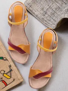 FASHIMO Colourblocked Comfort Heels