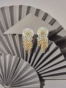 D'oro Gold-Plated Contemporary Drop Earrings