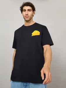 Styli Velvet Cheese Graphic Oversized T-Shirt