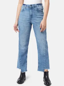 SF JEANS by Pantaloons Women Boyfriend Fit Light Fade Cropped Cotton Jeans