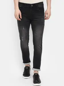 V-Mart Men Heavy Fade Low Distress Mid-Rise Classic Slim Fit Jeans