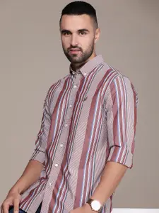 Nautica Slim Fit Striped Casual Shirt