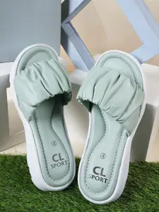 Carlton London sports Women Woven Design Open Toe Flats