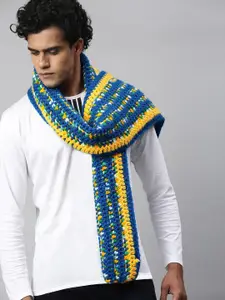Magic Needles Men Self Design Acrylic Scarf