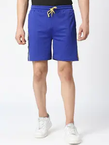 FiTZ Men Mid Rise Slim Fit Knitted Sports Shorts