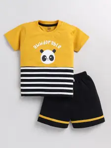Toonyport Boys Printed Pure Cotton T-shirt with Shorts
