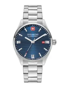 SWISS MILITARY HANOWA Men Stainless Steel Bracelet Straps Analogue Swiss Made Watch