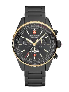 SWISS MILITARY HANOWA Men Stainless Steel Bracelet Straps Chronograph Swiss Made Watch