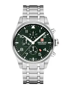 SWISS MILITARY HANOWA Men Bracelet Straps Analogue Chronograph Swiss Made Watch