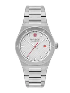 SWISS MILITARY HANOWA Men Stainless Steel Bracelet Straps Analogue Swiss Made Watch