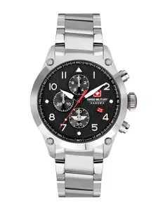 SWISS MILITARY HANOWA Men Bracelet Style Straps Analogue Chronograph Swiss Made Watch