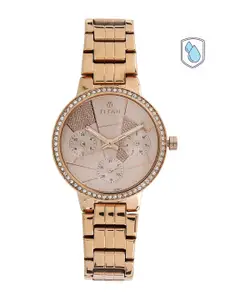 Titan Whimsy Women Peach Analogue watch NL95058WM02