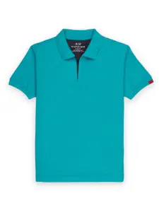 Status Quo Boys Polo Collar Short Sleeves Pure Cotton Slim Fit T-shirt