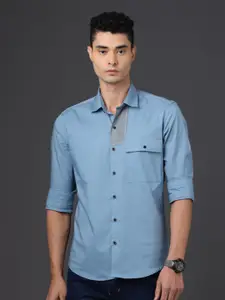 FOGA Spread Collar Pure Cotton Casual Shirt