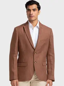 ColorPlus Pure Linen Single-Breasted  Contemporary Fit Formal Blazer