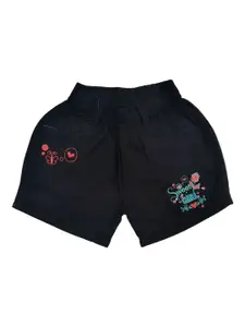 VEDANA Girls Regular-Fit Floral Cotton Shorts